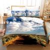 3D Print Natural Landscape Camping Night Sky Comfortable Duvet Quilt Cover Pillowcase Bedding Set Children Bedroom Home Textile