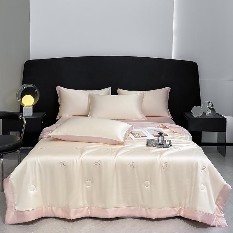 Летнее одеяло «Принцесса» Корейское Мягкое Выстиранный шелк Полная вышивка Тенсел Прохладное одеяло Женщине Девушке Для Летнего Одеяла Постельное белье