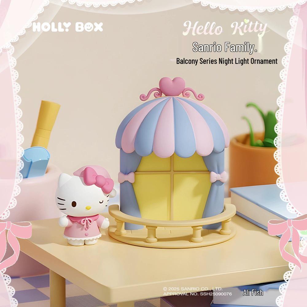 Ночник-украшение Sanrio My Melody и Hello Kitty - Модная игровая фигурка, подарок