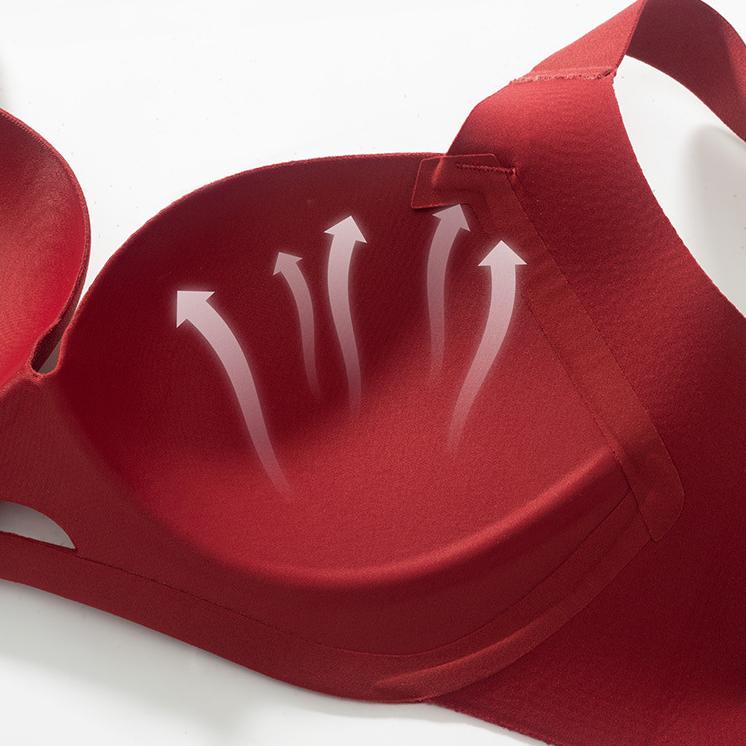 Нижнее белье Женский топ Поддержка Предотвращение провисания Регулируемый Бесшовный Бюстгальтер без косточек Пуш-ап