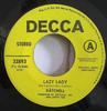 7-дюймовая пластинка RATCHELL - Lazy Lady / Problems 32893PROMO Decca 1971 США Рок Б/У
