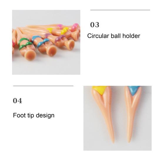 6 шт. футболок для гольфа, разноцветные бикини-футболки для гольфа, пластиковые телесные футболки для гольфа с изображением человека