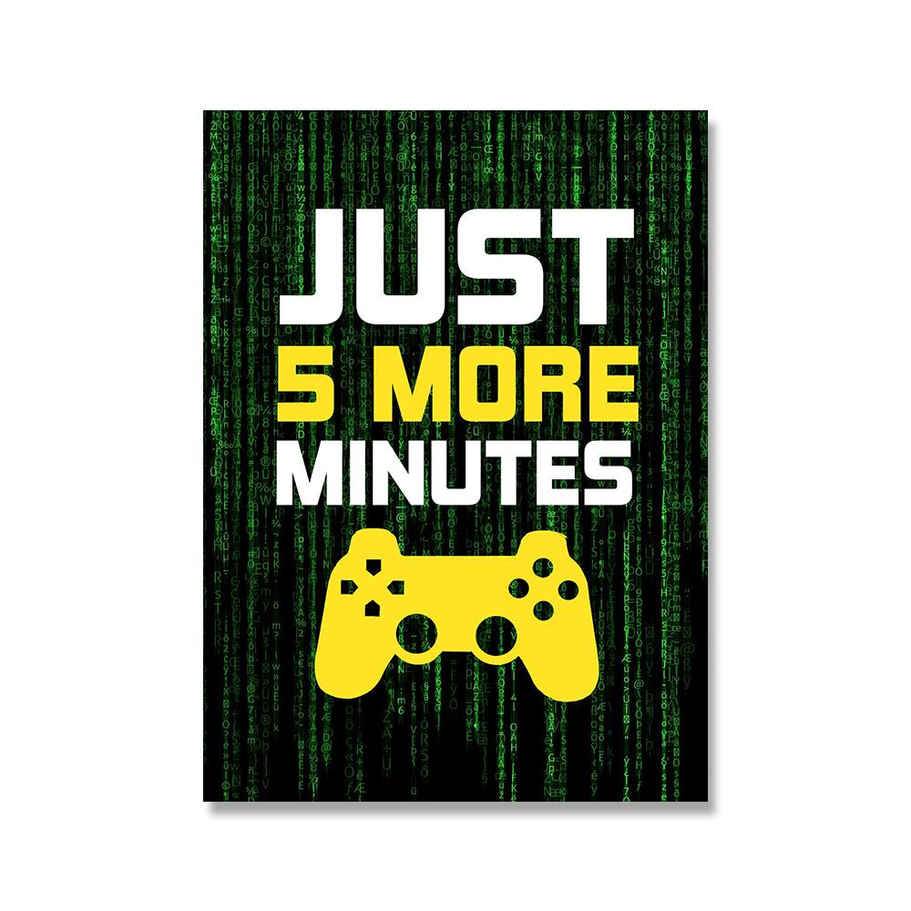 Eat Sleep Game Повторить игровой настенный художественный постер Gamer Картина на холсте Постер Печать для детей Детская комната для мальчиков Декоративная картина Игровая комната