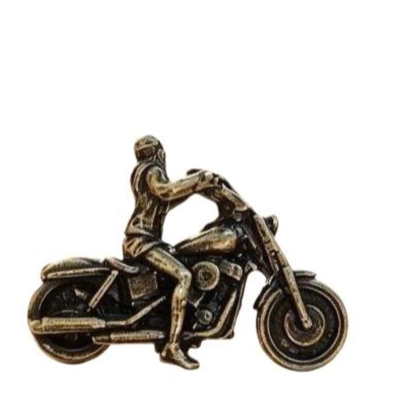 1/2/3/4/5Pcs Vintage Zinc Alloy Motorcycle Rider Figurine Fine Detailing Antique Finish Home Desk Decor Biker Enthusiast Gifts