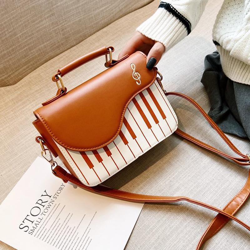 Корейский дизайн фортепиано, женские сумки на плечо, сумка-мессенджер из искусственной кожи, модная сумка Corssbody, карманный кошелек для монет, посылка
