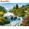 RUOPOTY Frameless Forest Landscape DIY Digital Painting By Numbers Modern Wall Art Canvas Painting For Home Decoration
