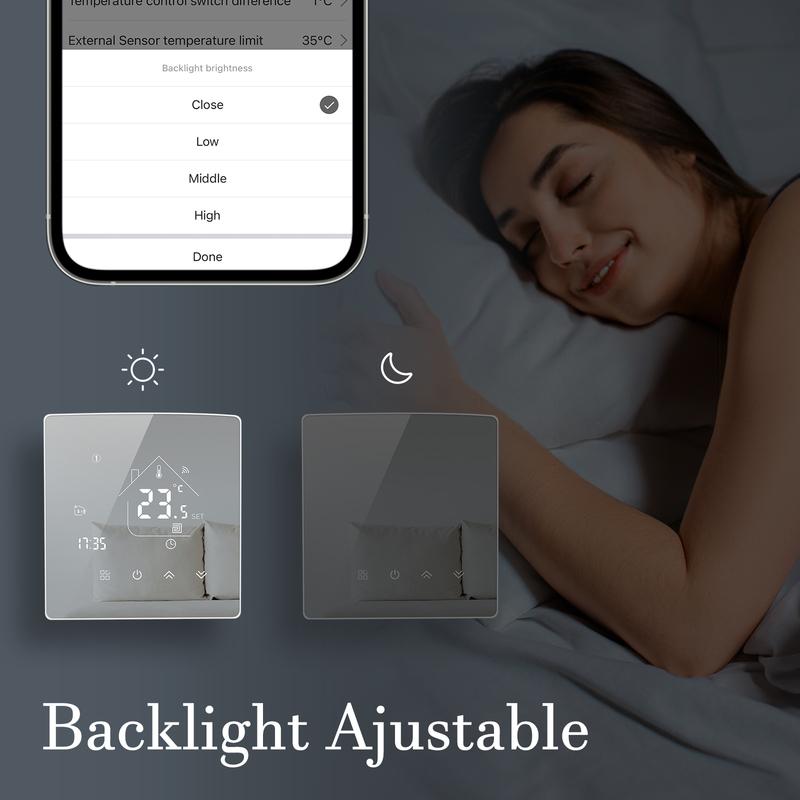 Beok WiFi Water Warm Floor Heating Thermostat Smart Home Temperature Regulator Tuya/Smart APP Alexa Alice Google