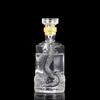 Deluxe Empty Wine Bottle New Dragon Pattern Embossed Bottle High-end Transparent Glass Wine Bottle