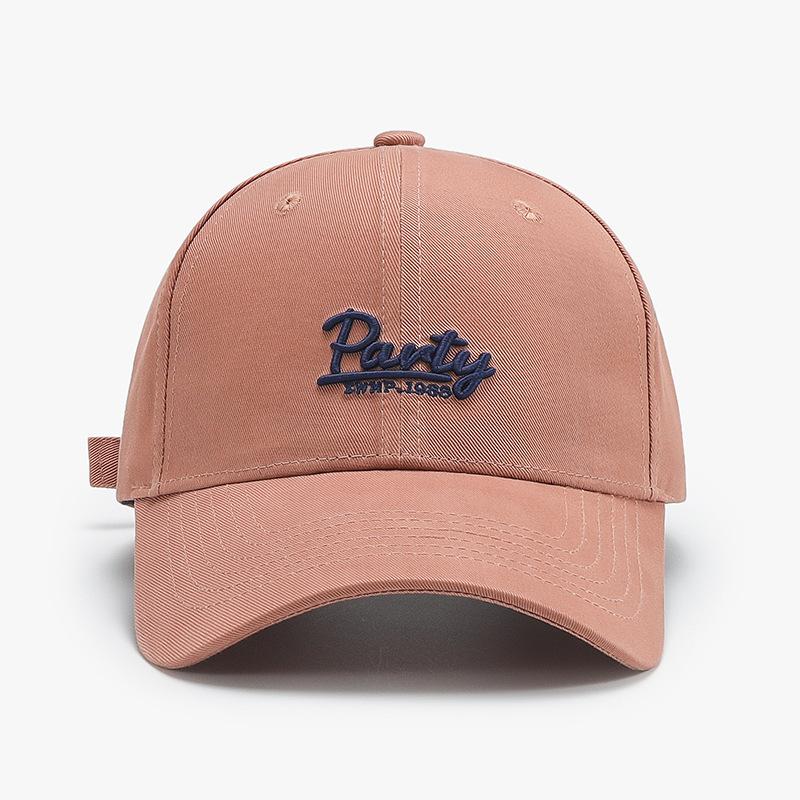 Big Head Circumference Embroidery Spring And Summer Baseball Cap Women'S Big High-Quality Beige Versatile Showing Small Trends