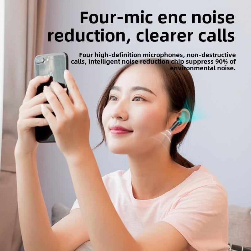 Трансграничные шумоподавляющие наушники Bluetooth с активным шумоподавлением, высокое качество звука, беспроводные внутриканальные наушники TWS Touch с длительным сроком службы