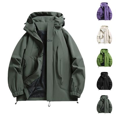 Женский однотонный худи с длинным рукавом для улицы, ветрозащитная и водонепроницаемая тонкая куртка