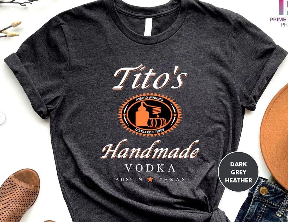 Футболка Tito_s Vodka ручной работы, Свитшот Tito, Унисекс футболка Tito_s Handmade Vodka