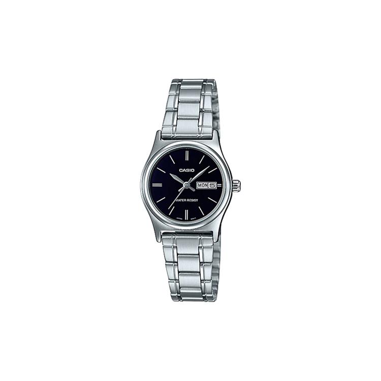 Casio Женские часы стандартной серии Черные LTP-V006D-1B2 LTP-V006D-1B2