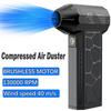 Compressed Air Duster Mini Blower Turbo Fan Cordless Electric Air Duster for Keyboard PC Cleaning,No Canned for Home and Car