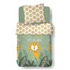 Parure de couette 140 x 200 "Let's Go Wild" Réversible 100% Coton / 57 Fils/cm²