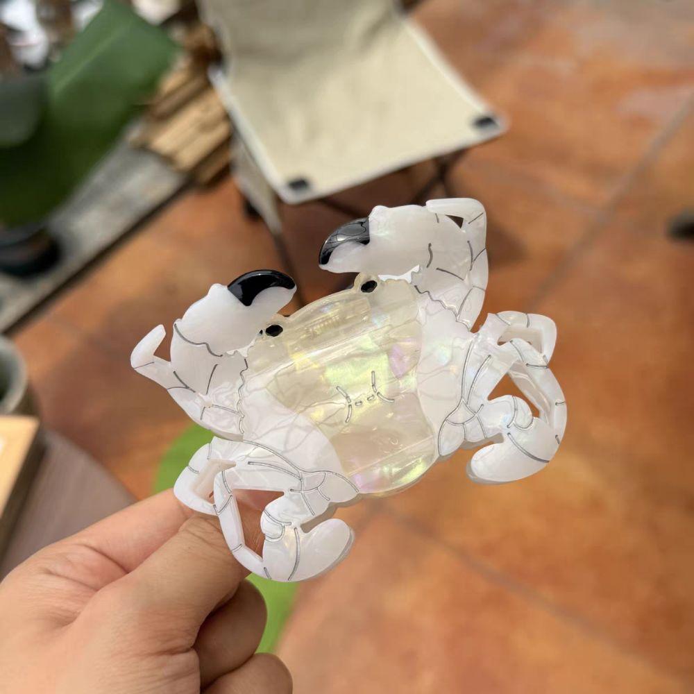 Sweet Ocean Animal Shark Clip Geometry Creative Hair Claw Crab Acetate Hair Clip Female