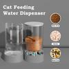Набор кормушки и поилки для домашних животных, миска для кошки/собаки, двойная функция, автоматическая кормушка, диспенсер для воды для домашних животных, миска, набор мисок для еды и воды для домашних животных