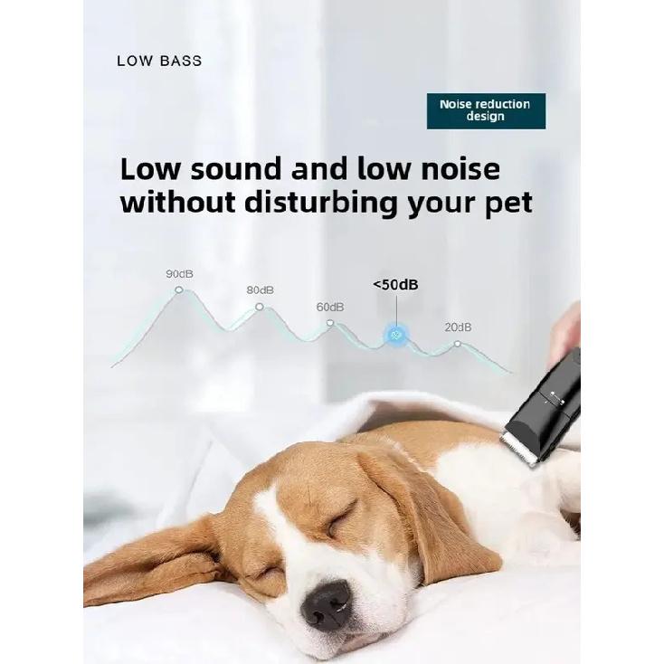 Professional Electric Dog Cat Grooming Trimmer Multi Blade Hair Cutting Machine Portable Pet Clipper for Puppies Safe Shaver