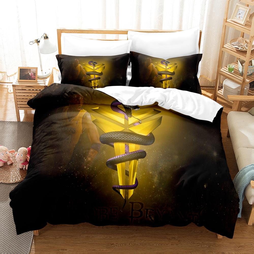 Поставка Баскетбольный Спорт Трехкомпонентный 3D Цифровой Четырехкомпонентный Постельный Комплект Пододеяльник