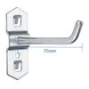 1Pcs Storage Rack Hole Board Hook Hammer/Pliers Pegboard Hook Oblique Hanger  for Shop Good Shelf