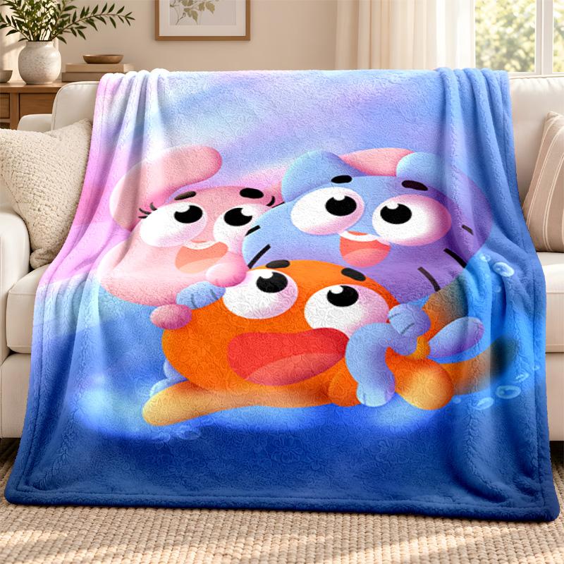 Gumball blanket Flannel Blanket Soft Cozy Plush Throw for Sofa Bed Lightweight Home Decoration Outdoor camping