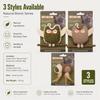 Natural Catnip Owl Cat Toy Plush Chew Teaser with Feather and Wooden Stick Interactive Indoor Kitten Toy 1/2/4PCS