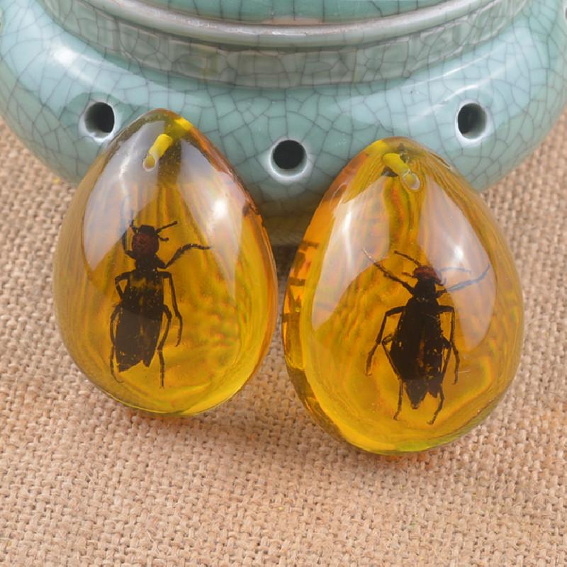 Янтарная бабочка, насекомое, каменный кулон, ожерелье, ручная полировка, подарок