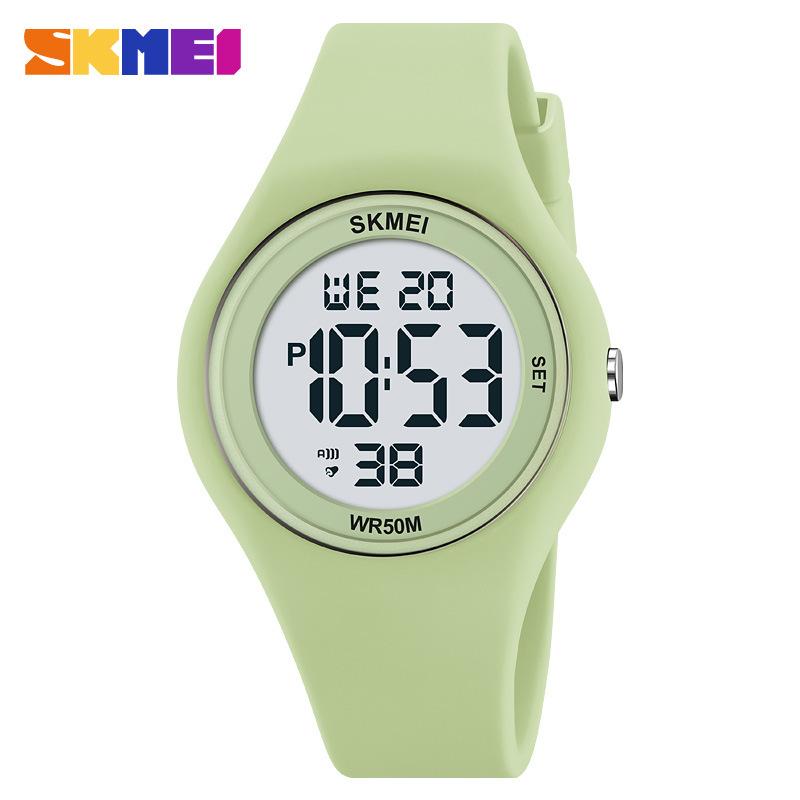 Moment Beauty Простые модные спортивные водонепроницаемые студенческие часы со встроенным силиконовым чехлом повседневные многофункциональные электронные часы