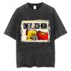 Anime One Punch Man Saitama Vintage Washed Tshirt Men Women Fashion Short Sleeve T Shirts 100 Cotton Casual Oversized Tshirts