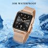 SUNKTA New Ladies Watch Square Women's Wristwatch Quartz Calendar Elegant Casual Fashion Retro Watch Women Relogio Feminino+BOX