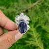 Sterling Silver Third Eye Chakra Sodalite Gemstone Unique Solitaire Artisan Ring