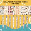 Dog Ballpoint Pens Gifts - School Office Retractable Supplies 24 Pcs Cute Gifts Bulk Black Ink Smooth Fine Point Writing Pen Colorful Graduation