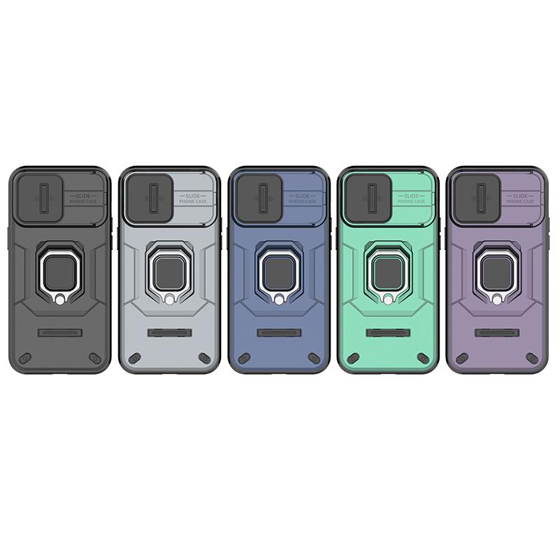 Fundas For iPhone 14 Pro Max Case Противоударный бронированный чехол Slide Lens Protective Back Coque для Apple iPhone 13 14 15 Plus Phone Cover