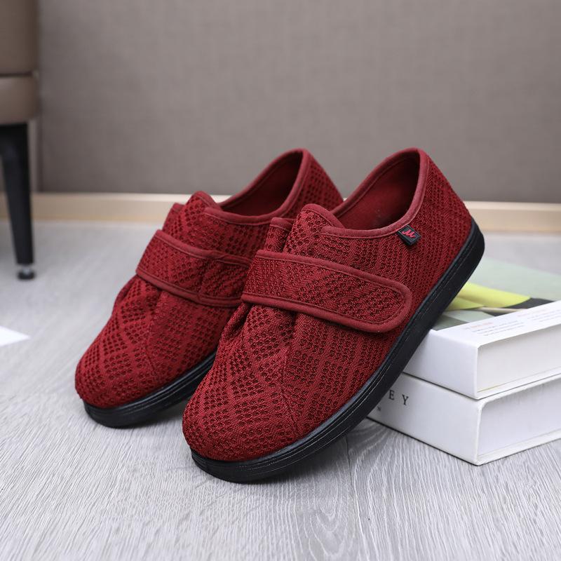 Newly Worn Velcro Shoes Tongue Integrated Can Be Unfolded Sugar Foot Cloth Shoes Flat Heel Non-slip Low Top