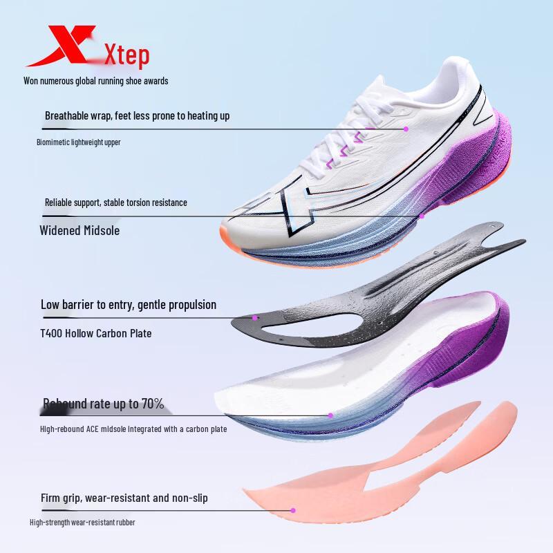 Tebu Breaking Cocoon Blade Carbon Plate Racing Running Shoes