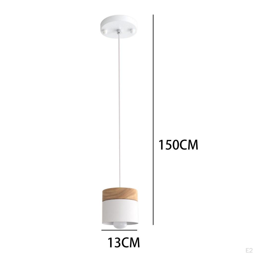 Минималистичный светодиодный подвесной светильник с деревянным и железным дизайном для домашнего декора
