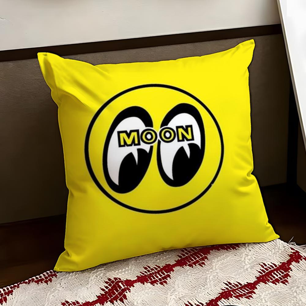 Cute Cartoon MMooneyes Cushion Cover Reversible Soft Durable Pillow Cover Home Car MultiScene Use for Daily Comfort