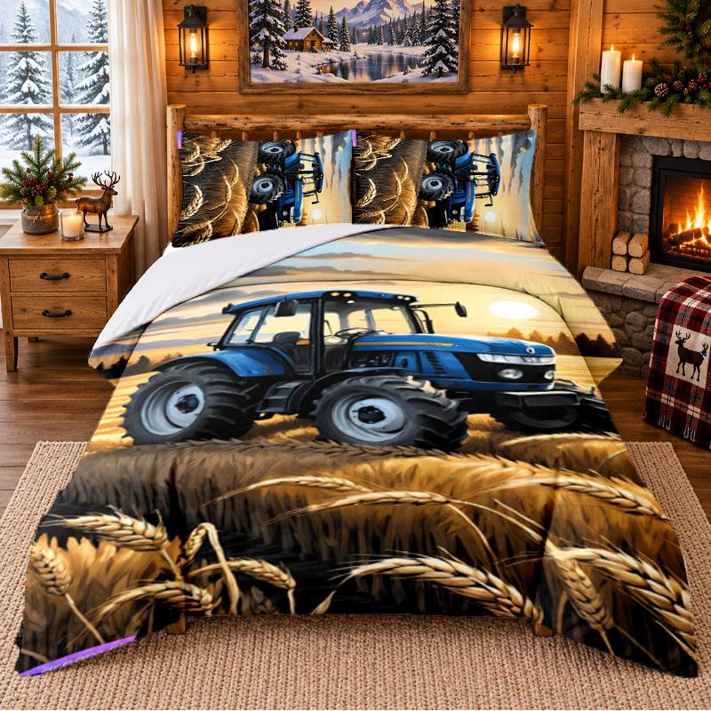 New Holland Pattern Bedding 3Pcs Set Bed Sheet And Pillowcases For Indoor Bedroom