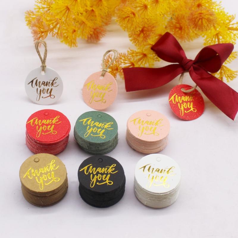 3 см круглая 100TAG+ 20M STIRNG БИРКА СПАСИБО ПОДАРКИ БИРКА С РОЖДЕСТВОМ ПОДАРКИ