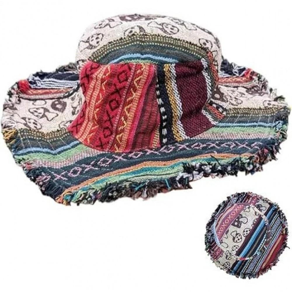 Шляпы-федоры в стиле пэчворк со скрытым карманом-грибом в стиле хиппи, креативные шляпы с карманами