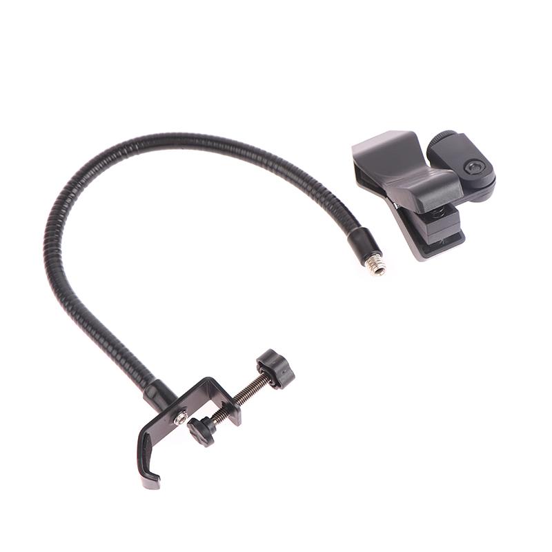 Flexible Microphone Gooseneck Phone Stand with Desk Clamp for Radio Broadcasting Studio Live Broadcast Equipment Stations
