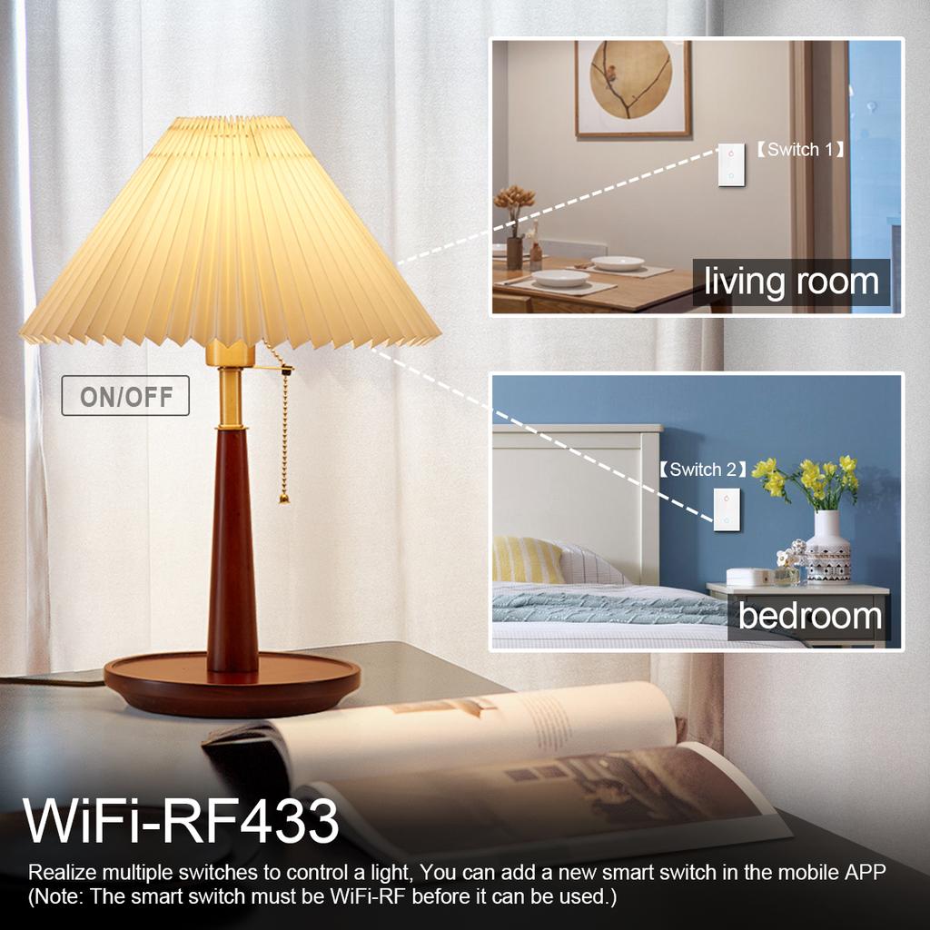 Умный переключатель Wi-Fi 1, 2, 3, умный дом Gang Tuya, работает с Alexa Google Home, голосовое управление, сенсорные переключатели для умного дома, Wi-Fi, нужна нейтральность