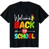 Летняя Новая Футболка с 3D Печатью Back To School Графическая Футболка для Первого Дня Школы Детская Модная Уличная Одежда Топ с Короткими Рукавами