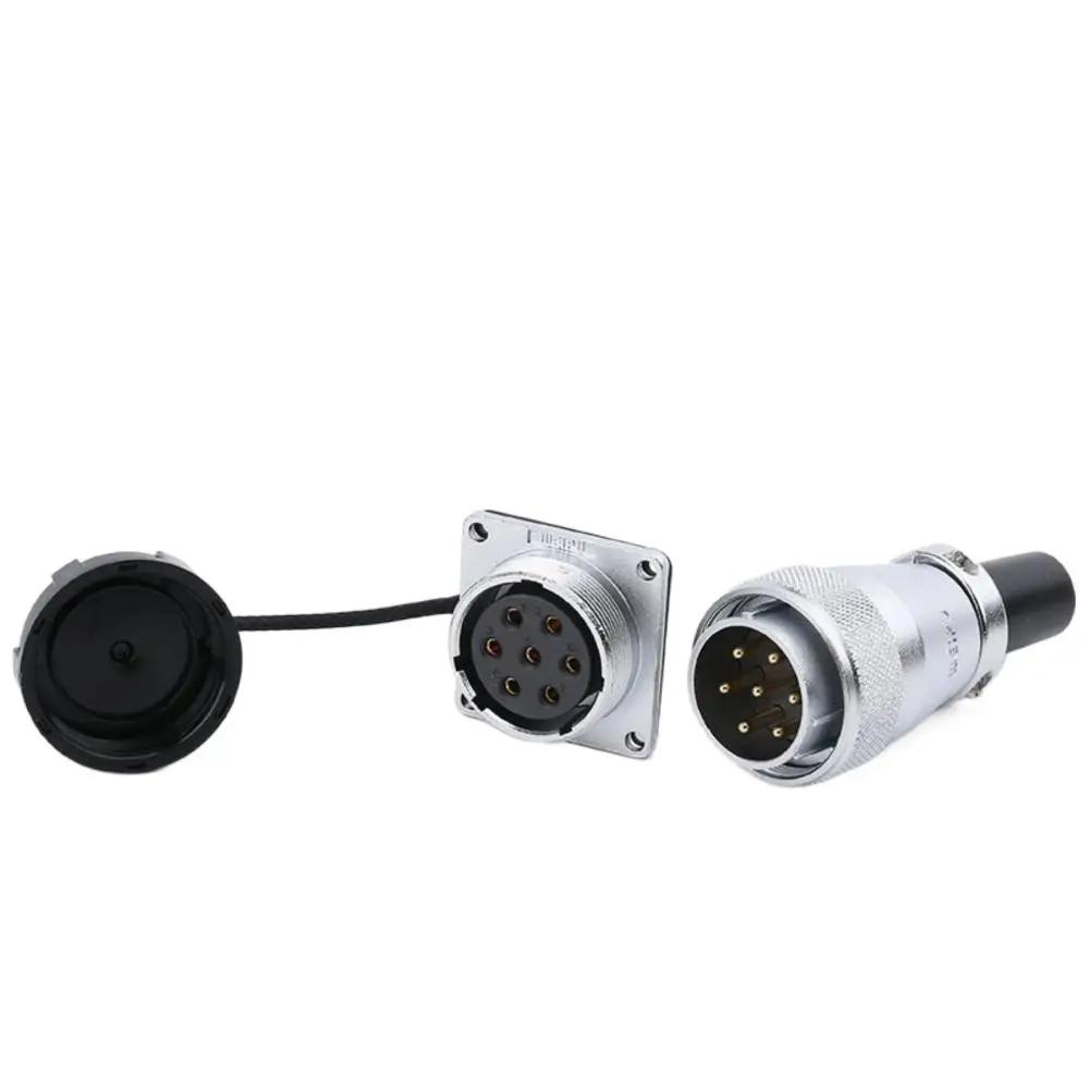 WEIPU WS28 Waterproof IP65 Electrical Connector 2-26 Pin M28 Auto Power Adapter For Solar LED Lighting Display Ebike Motorcycle