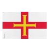 Drapeau - Guernesey - 64 X 96 Cm - Polyester - Impression Recto/verso - Œillets En Fer