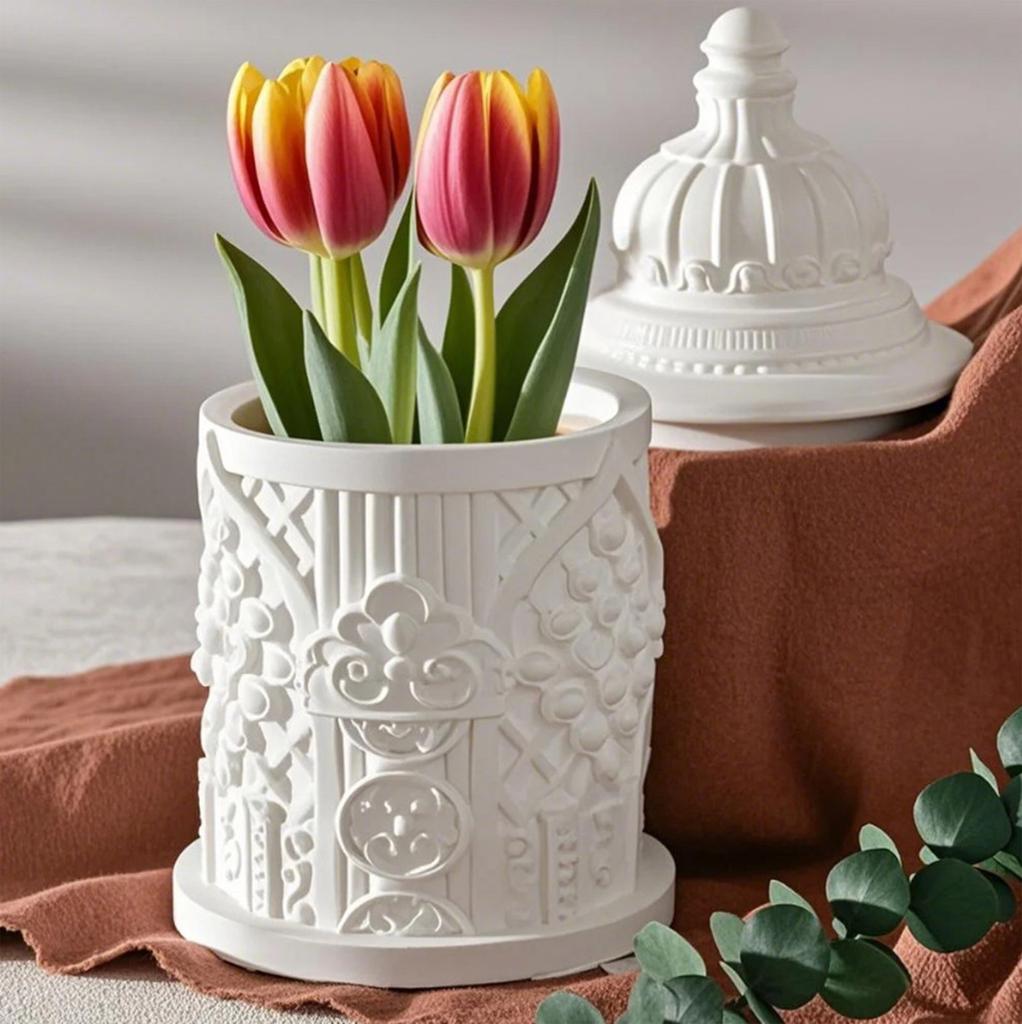 Silicone Mould for Candle Making and Resin Art Castles Memories Storage Cup Crafting Nordic Designs Home Decoration