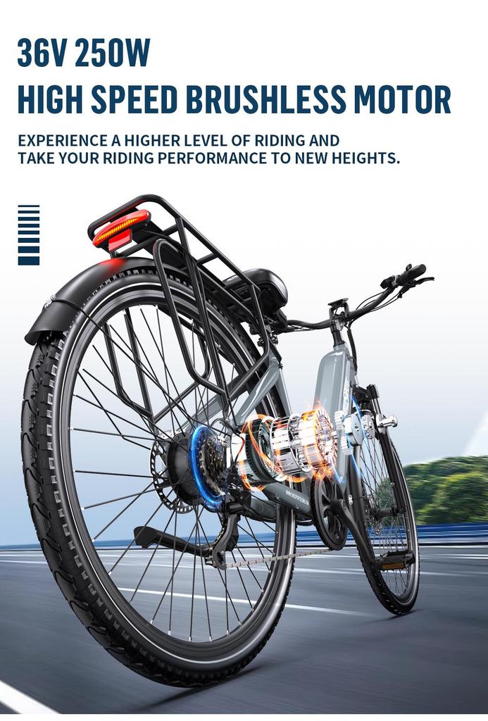 ONESPORT OT05 PRO 2025 Новый Электровелосипед | 250Вт+36В 22.5Ач Аккумулятор | Легкий Дизайн | Гидравлический Тормоз | Shimano | Мода |