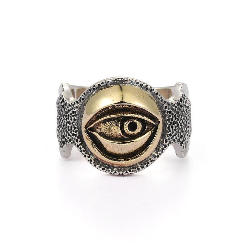 Horus Eye Adjustable Retro Ring