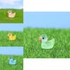 Игривая фигурка утки из смолы со светящимся эффектом для уникального декора дома