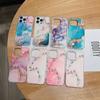 Чехол для телефона с цветной глазурью и зернистым рисунком для Iphone 14 12 11 13 Pro Max, противоударная задняя крышка